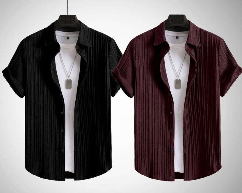 HaloMens Men Regular Fit Striped Shirt - Image 6