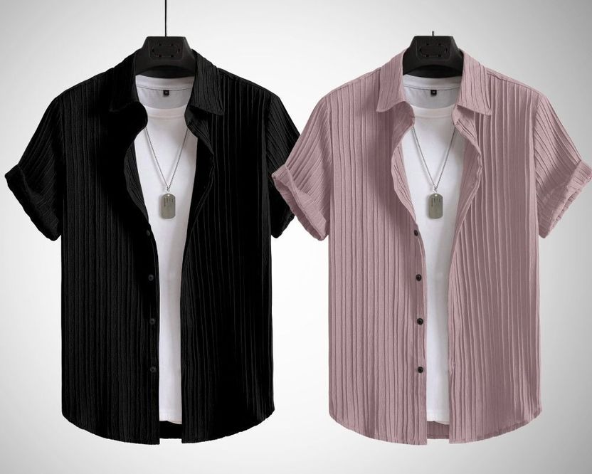 HaloMens Men Regular Fit Striped Shirt - Image 7