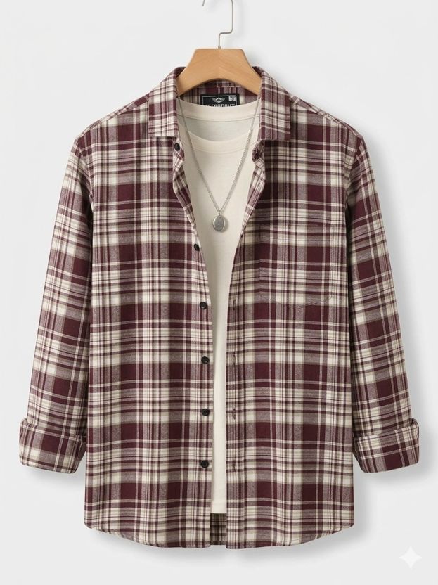 METRONAUT Men Regular Fit Checkered Shirt - Image 4