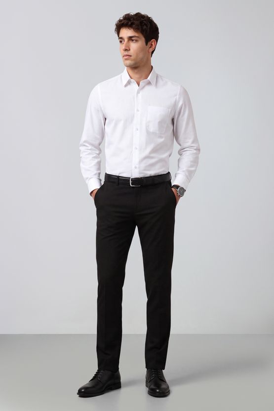 Peter England Men Slim Fit Solid Formal Shirt - Image 2