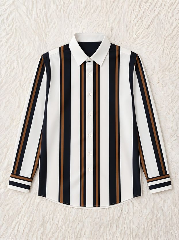 Gentlehaus Men Regular Fit Striped Shirt - Image 2