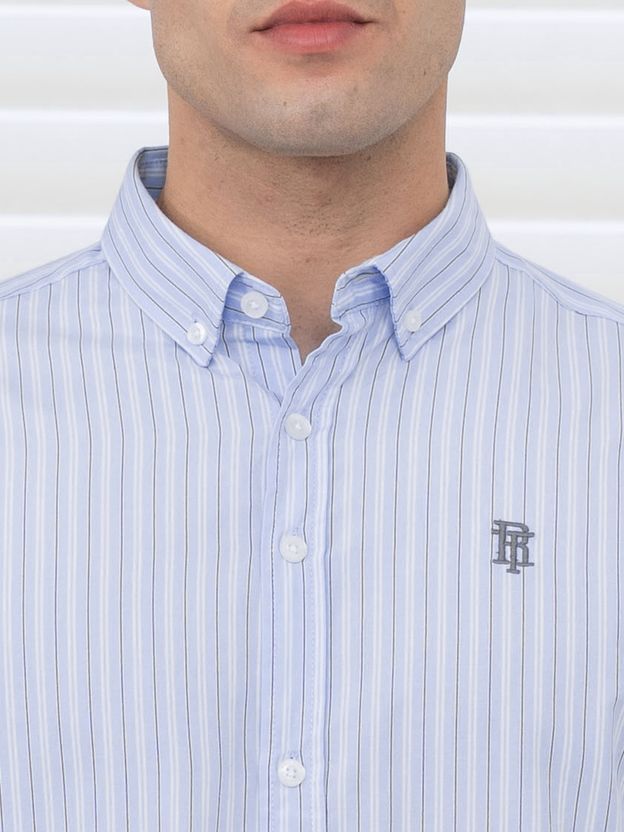 RED TAPE Men Relaxed Fit Striped Shirt - Image 6