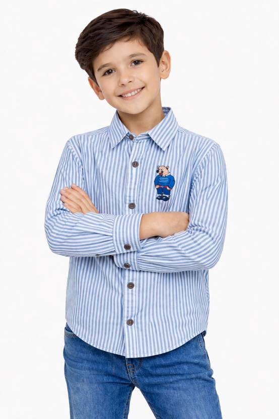 ZION Boys Regular Fit Solid Casual Shirt