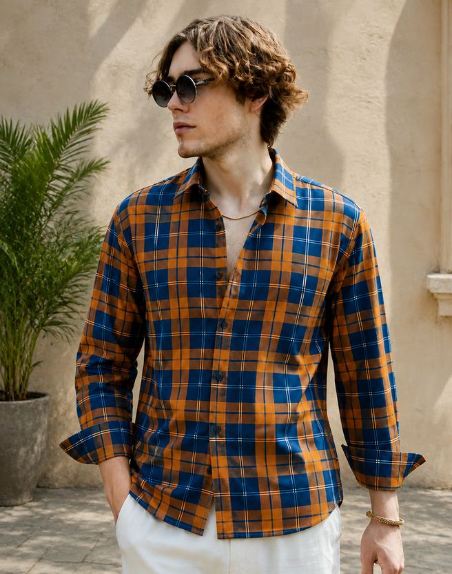 DwellerCooper Men Regular Fit Checkered Shirt - Image 6