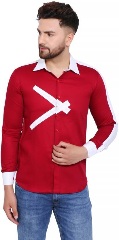 GIRLS SHOPPIE Men Regular Fit Solid Spread Collar Casual Shirt