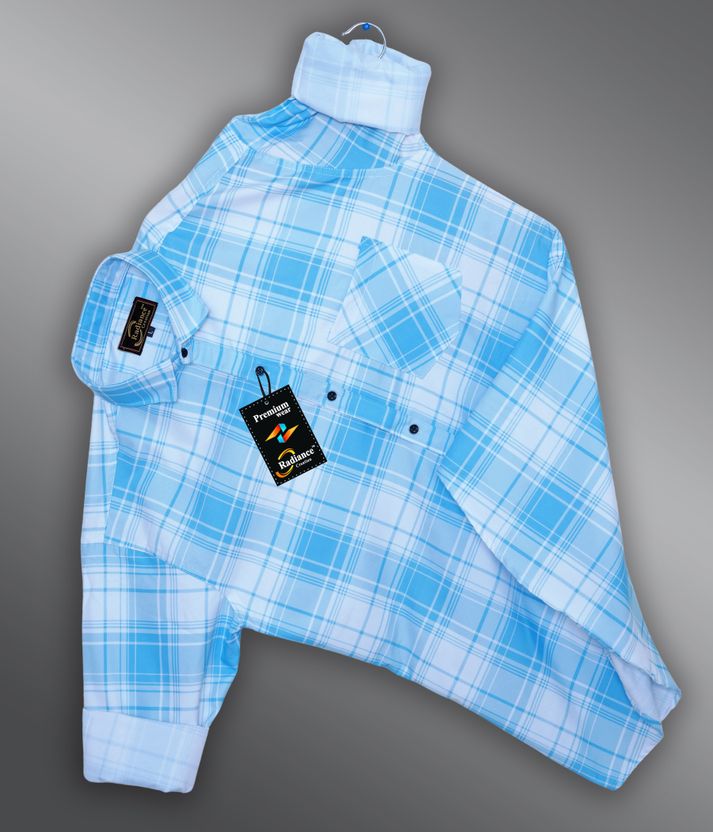 Radiance Men Regular Fit Checkered Shirt - Image 7