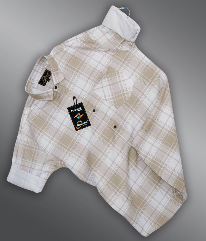 Radiance Men Regular Fit Checkered Shirt - Image 4