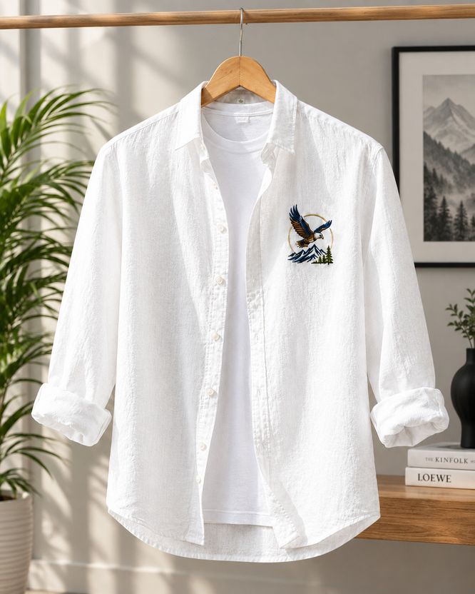 GLANZY Men Regular Fit Printed Shirt - Image 6