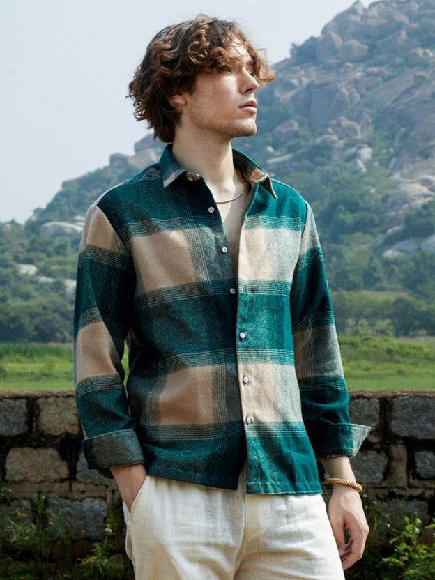 Tanip Men Regular Fit Checkered Shirt - Image 3