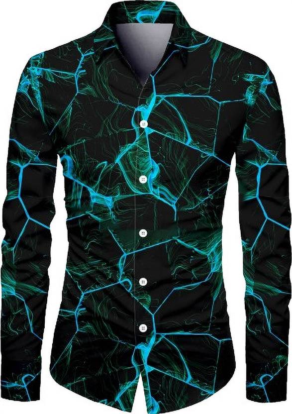 KAPURIYA FAB Men Regular Fit Printed Spread Collar Casual Shirt