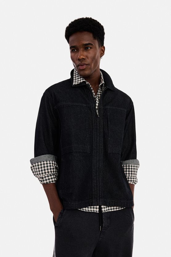 The Indian Garage Co. Men Boxy Fit Checkered Hoodie - Image 9