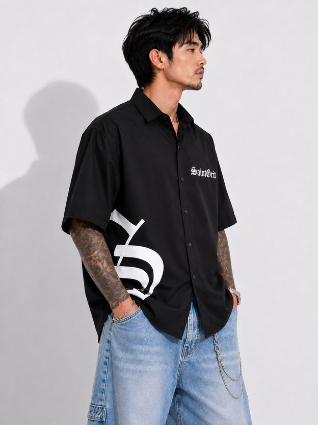 panta Men Boxy Fit Checkered Shirt - Image 3