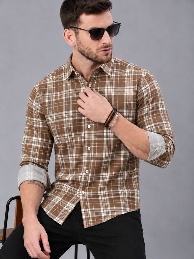Roadster Men Regular Fit Checkered Shirt - Image 7