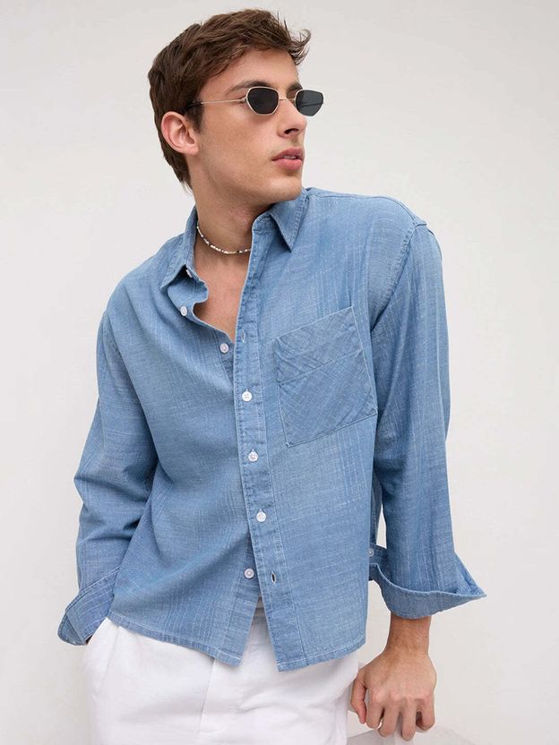 VASTRADO Men Regular Fit Solid Casual Shirt - Image 1