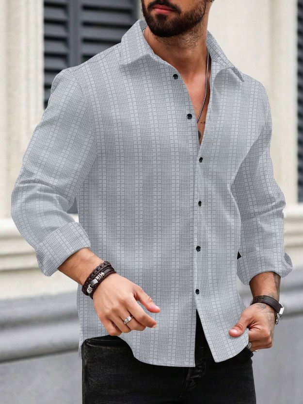 SPOQUE Men Casual Beige Shirt - Image 6