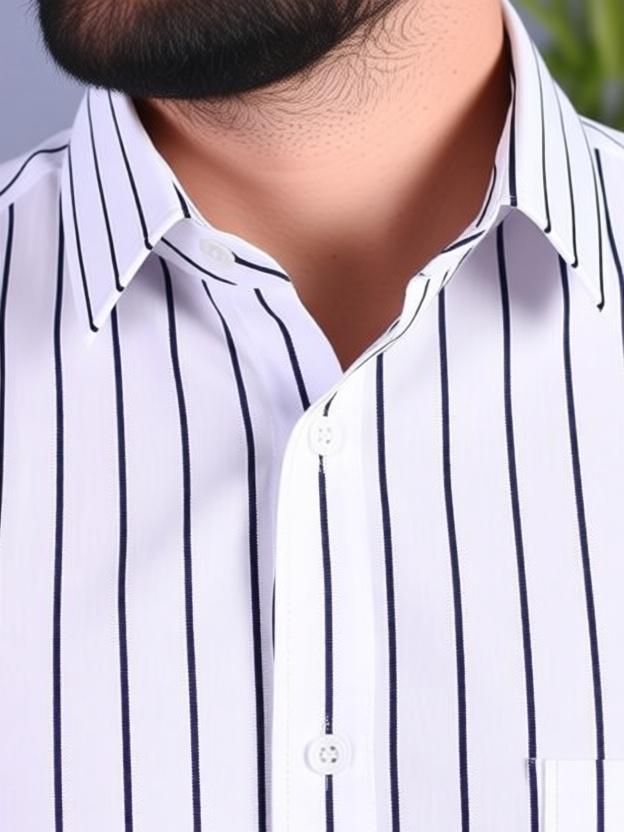 RODEIZ Men Slim Fit Striped Shirt - Image 4