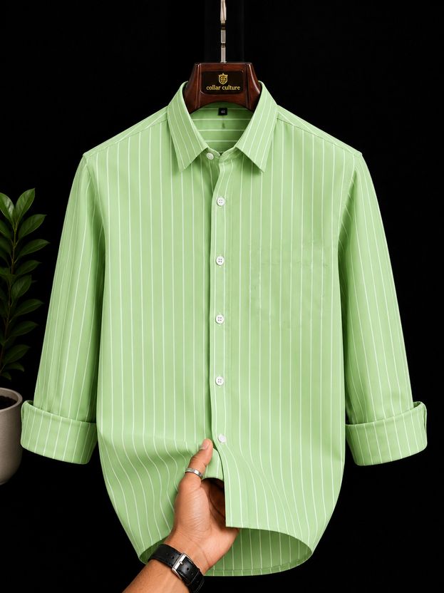 FUBAR Men Slim Fit Striped Shirt - Image 7