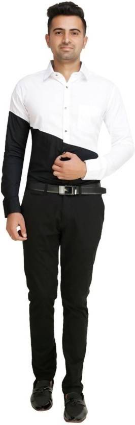 GIRLS SHOPPIE Men Regular Fit Solid Spread Collar Formal Shirt