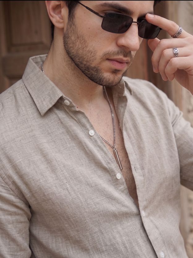 STONEBERG Men Grey Formal Shirt - Image 4