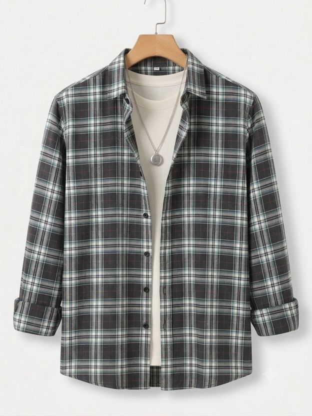 METRONAUT Men Regular Fit Checkered Shirt - Image 3
