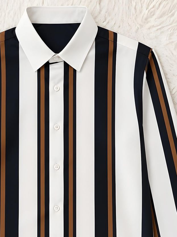 Gentlehaus Men Regular Fit Striped Shirt - Image 3