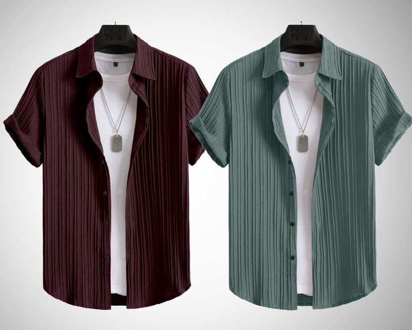 HaloMens Men Regular Fit Striped Shirt - Image 10