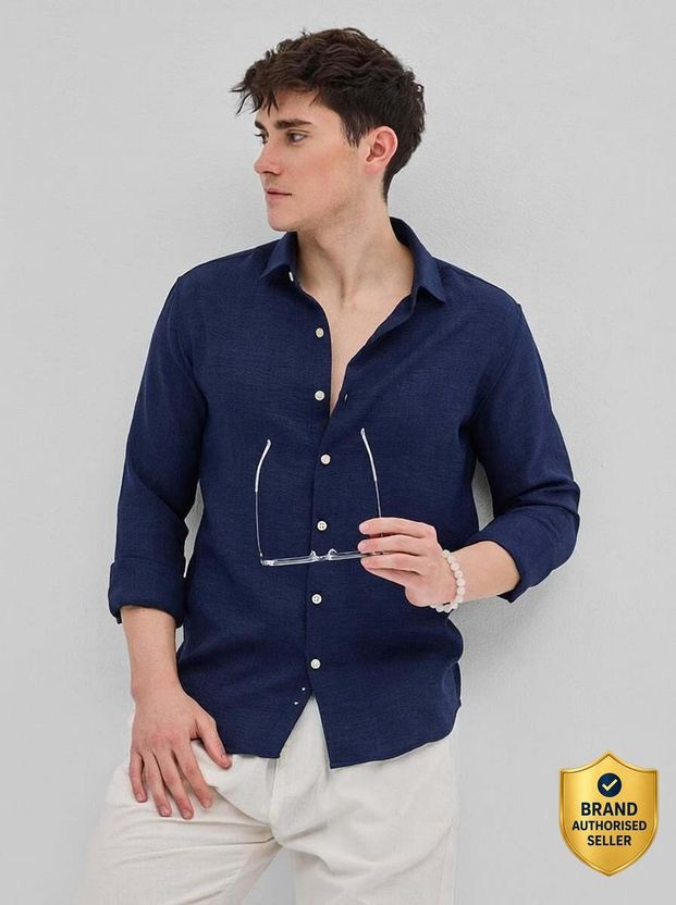Snitch Men Slim Fit Casual Shirt - Image 1