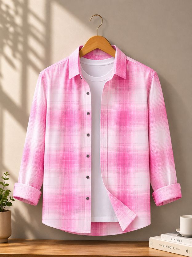 Black Deer Men Black Checkered Shirt - Image 5