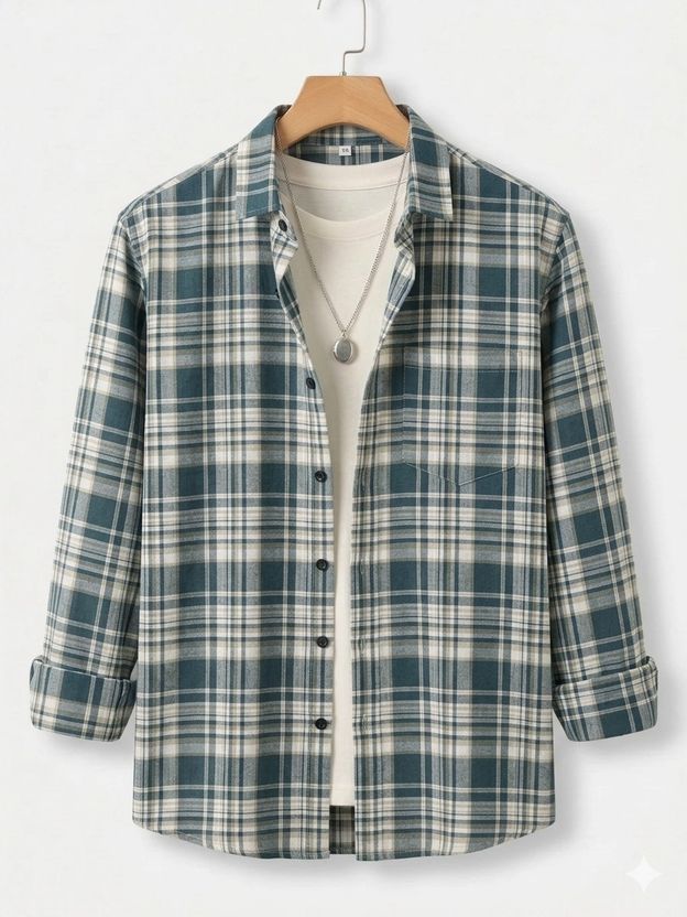 METRONAUT Men Regular Fit Checkered Shirt - Image 9