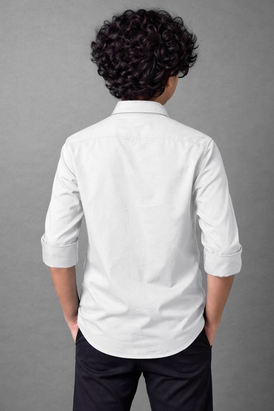 KILLER Boys Regular Fit Solid Spread Collar Shirt - Image 3