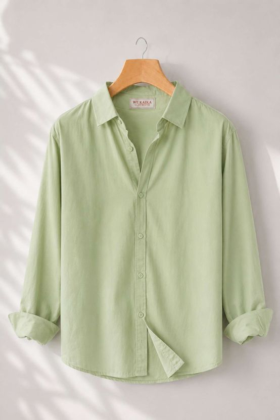 Clothisto Men Regular Fit Solid Spread Collar Casual Shirt - Image 7
