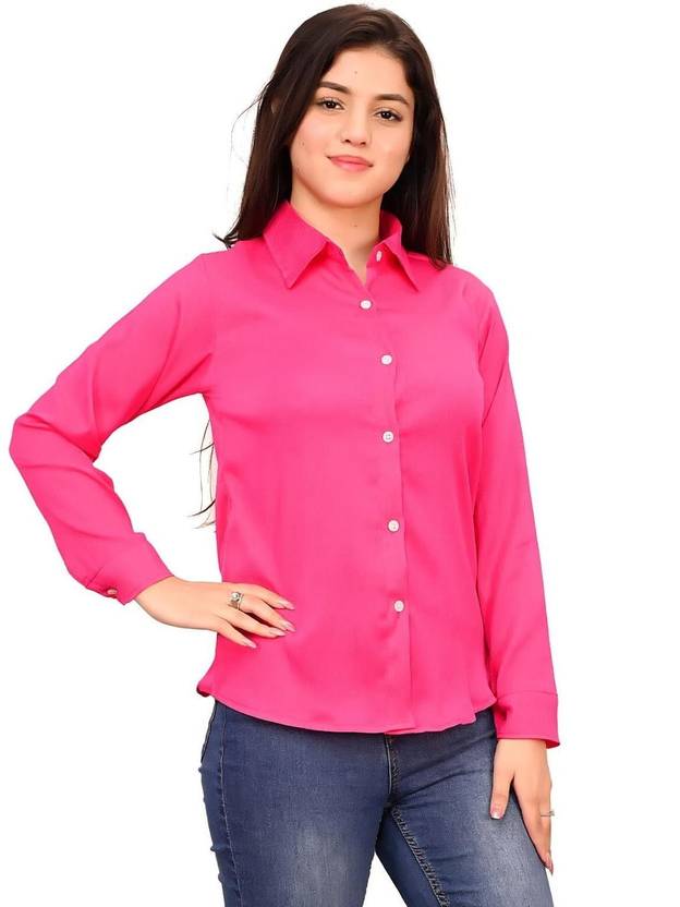 Poshak Wiz Women Regular Fit Solid Casual Shirt