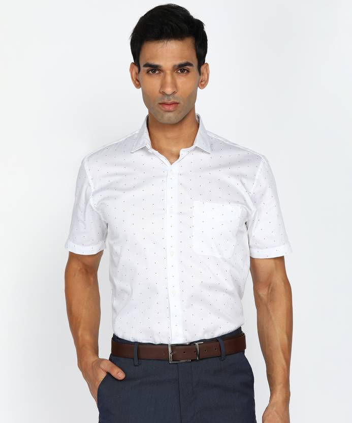 PETER ENGLAND Men Printed Formal White Shirt Buy PETER ENGLAND Men