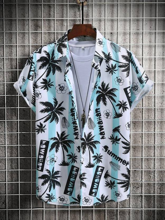 SEVENTEENSTITCH Men Regular Fit Printed Ribbed Collar Casual Shirt
