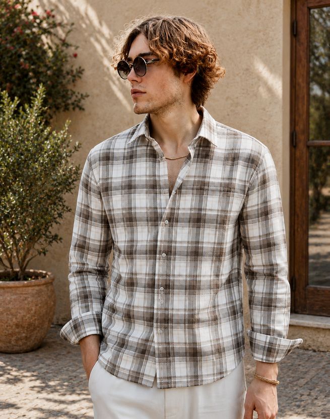 DwellerCooper Men Regular Fit Checkered Shirt - Image 4