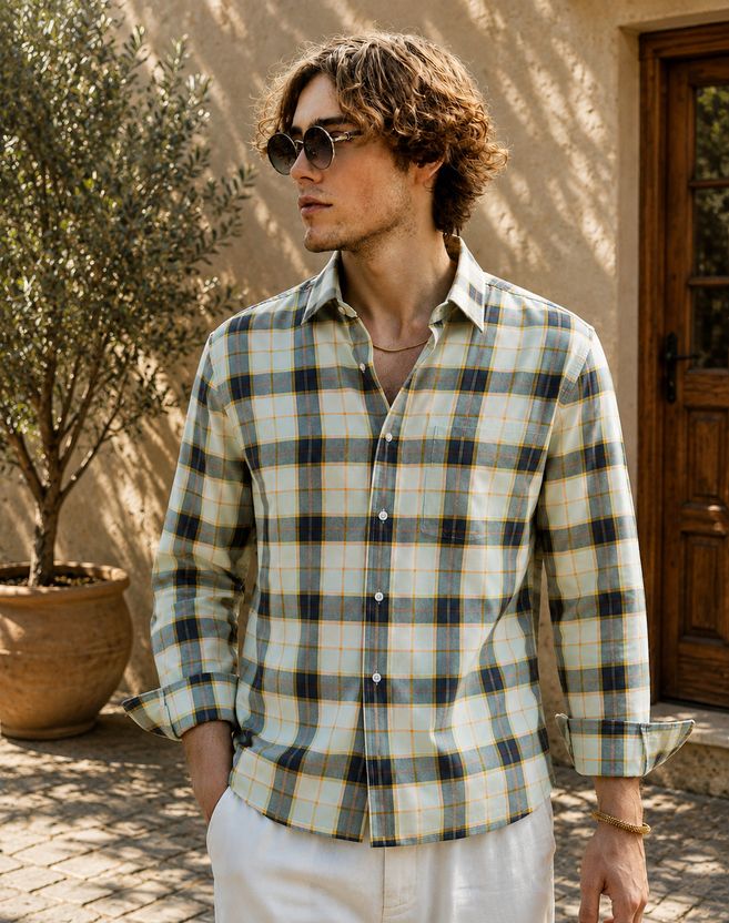 DwellerCooper Men Regular Fit Checkered Shirt - Image 5