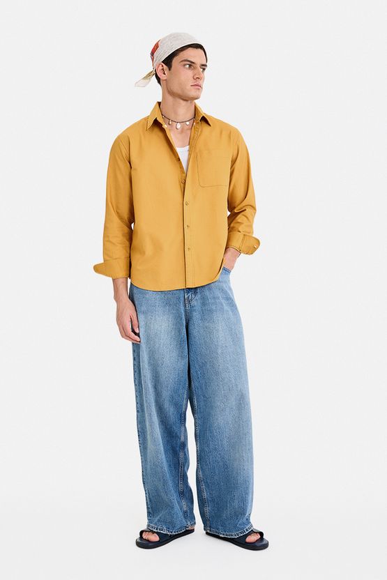 Snitch Men Yellow Casual Shirt - Image 2