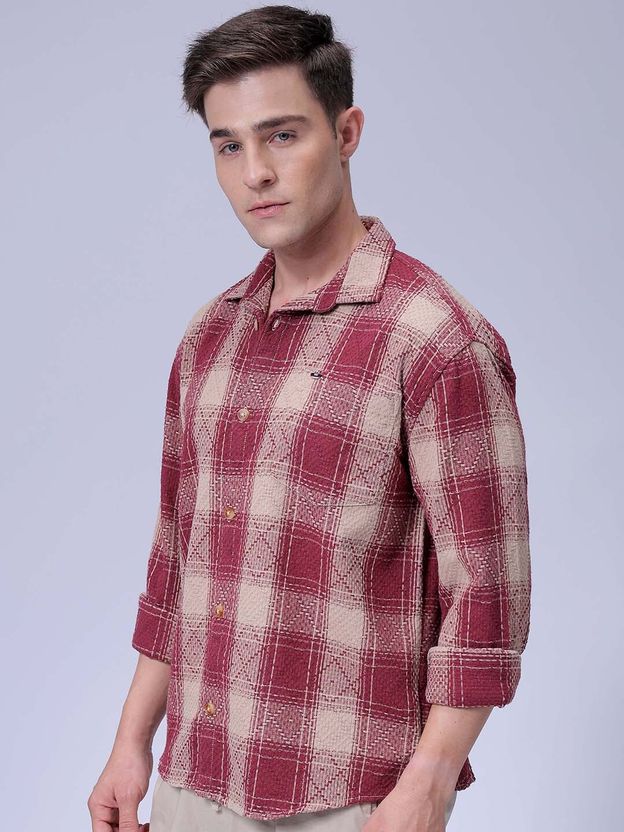 The Indian Garage Co. Men Relaxed Fit Checkered Shirt - Image 2
