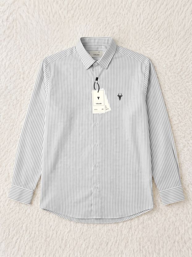 vdlooks Men Regular Fit Striped Shirt - Image 2