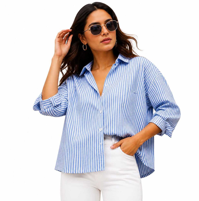 Oversized Cotton Poplin Shirt