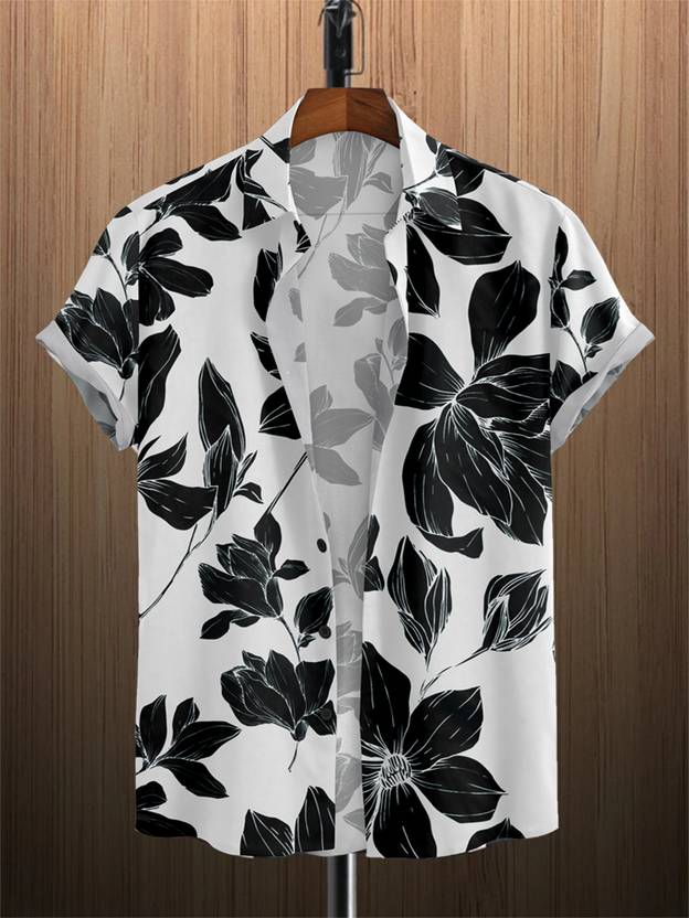 SEVENTEENSTITCH Men Slim Fit Printed Spread Collar Casual Shirt