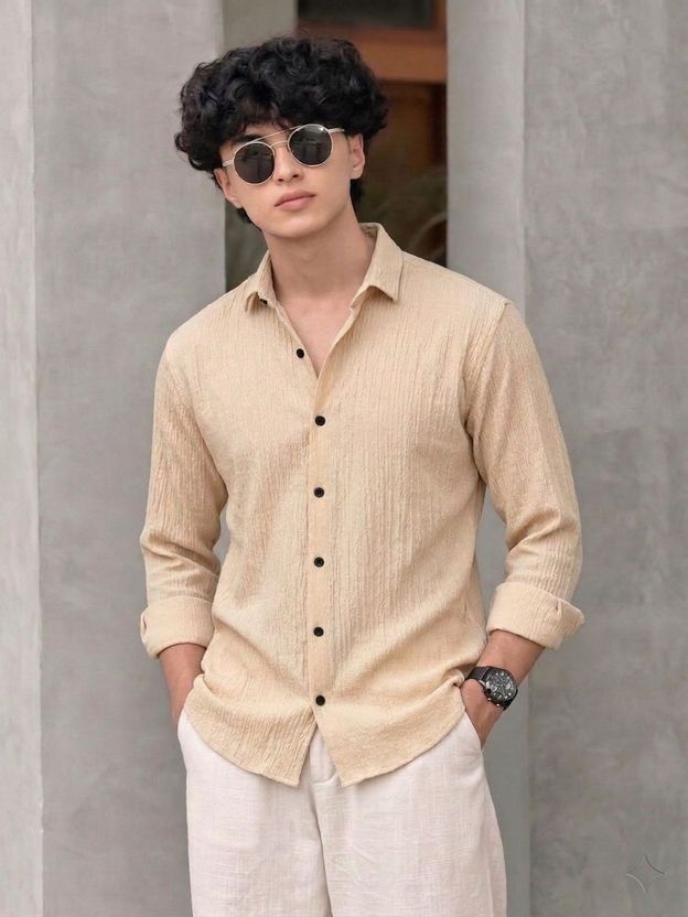 METRONAUT Men Comfort Fit Striped Shirt - Image 1