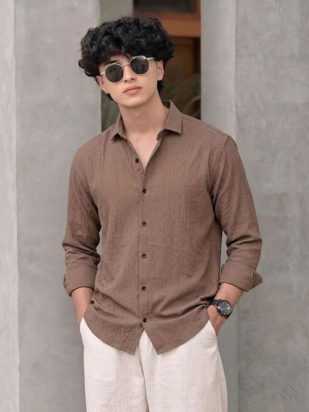 METRONAUT Men Comfort Fit Striped Shirt - Image 8
