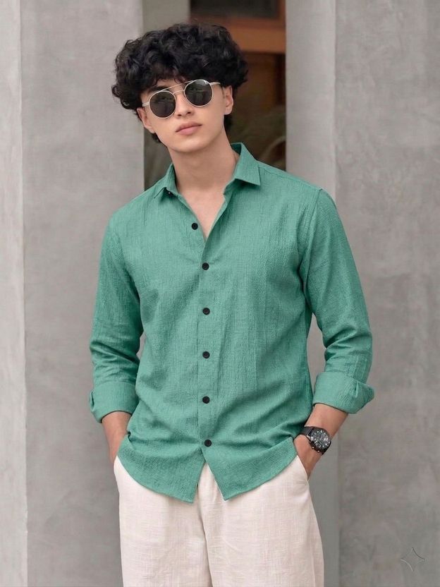 METRONAUT Men Comfort Fit Striped Shirt - Image 9