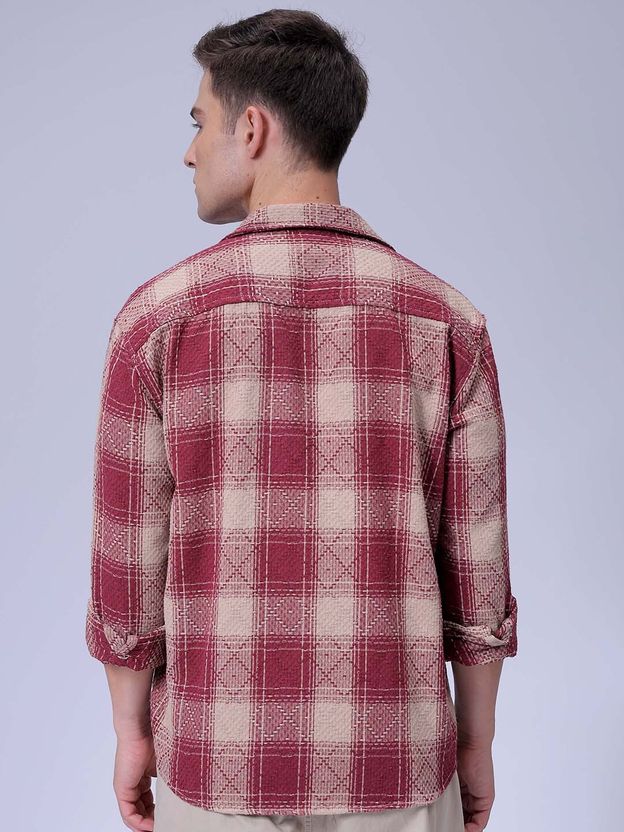 The Indian Garage Co. Men Relaxed Fit Checkered Shirt - Image 4