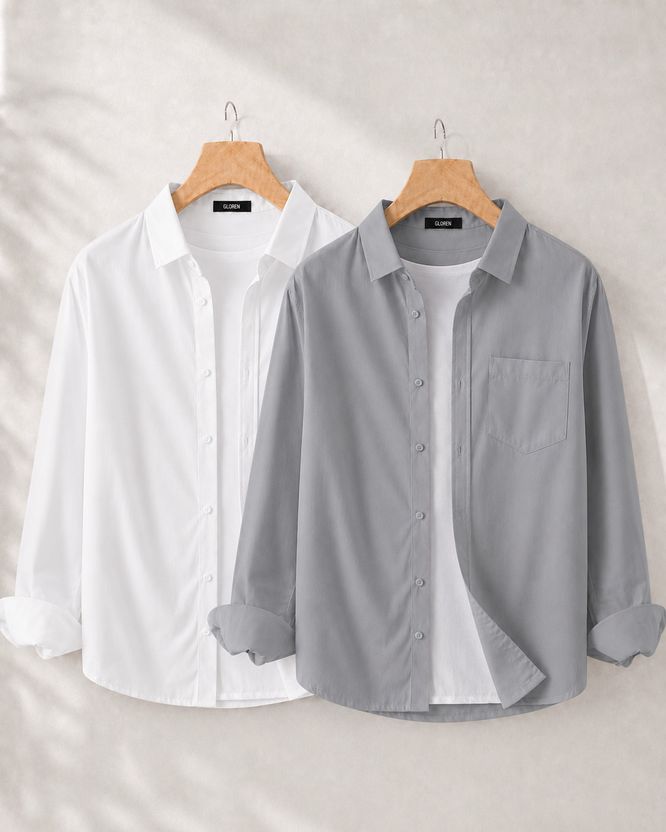 GLOREN Men Multicolor Casual Shirt - Image 1