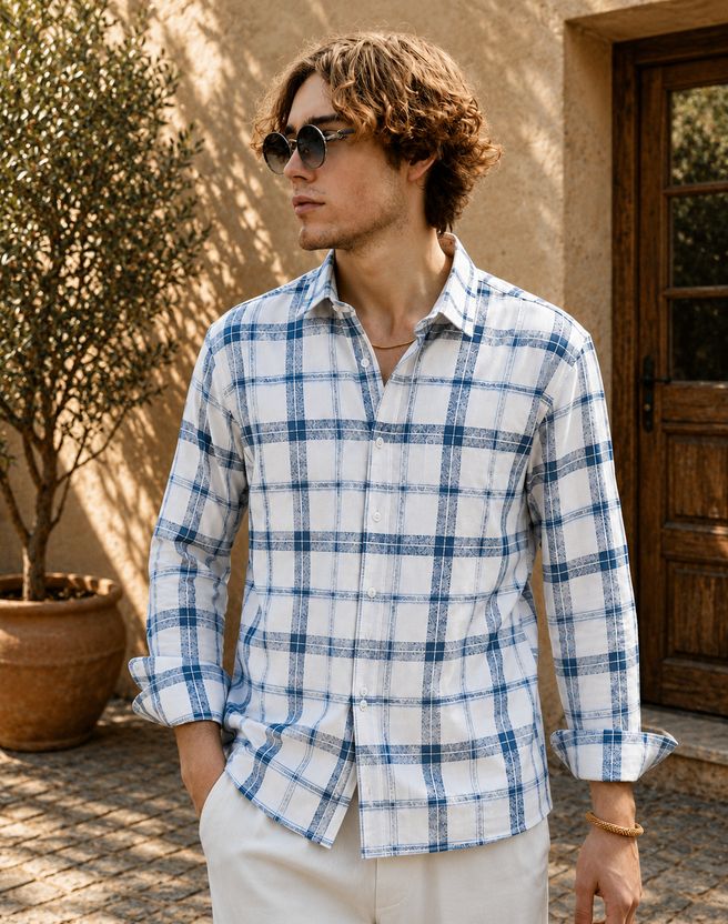 DwellerCooper Men Regular Fit Checkered Shirt - Image 8