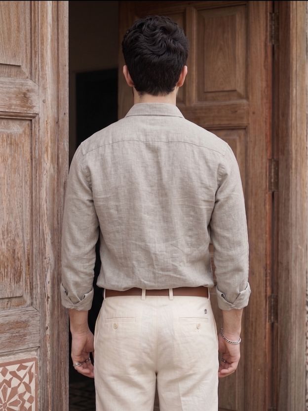 STONEBERG Men Grey Formal Shirt - Image 2