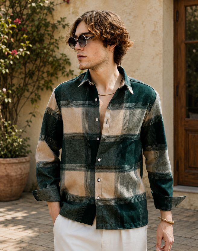 DwellerCooper Men Regular Fit Checkered Shirt - Image 1