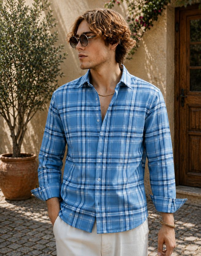 DwellerCooper Men Regular Fit Checkered Shirt - Image 3